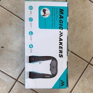 Neck & Shoulder Massager with Heat - Black/Turquoise